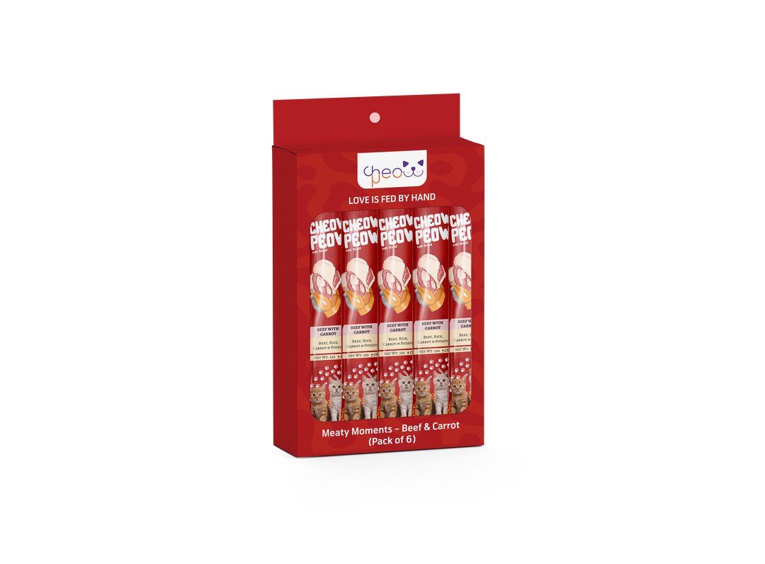 Beef With Carrots - Cat Treat Strips