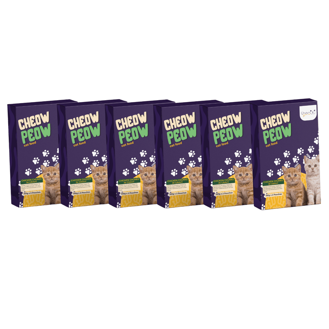 Pack of 6 Chicken Chunks - Cat Food