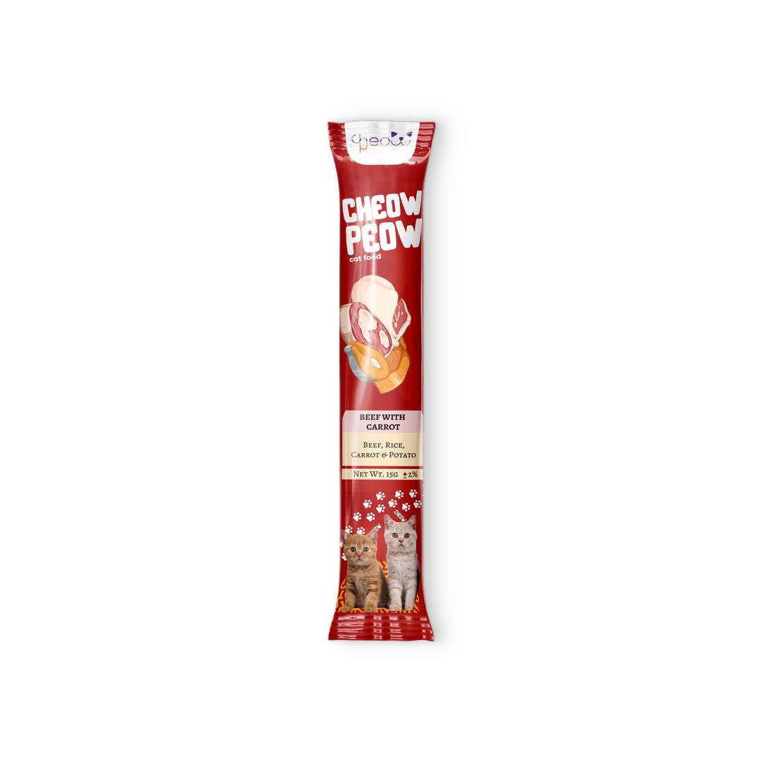 Beef With Carrots - Cat Treat Strips